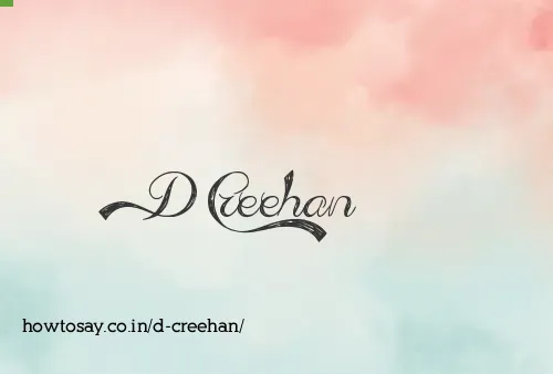 D Creehan