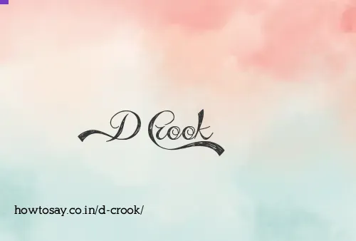 D Crook