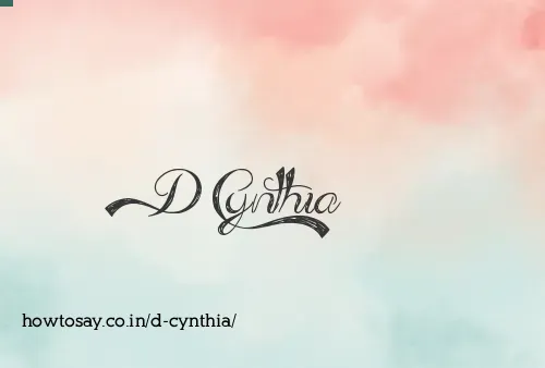 D Cynthia