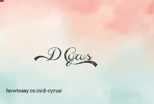 D Cyrus