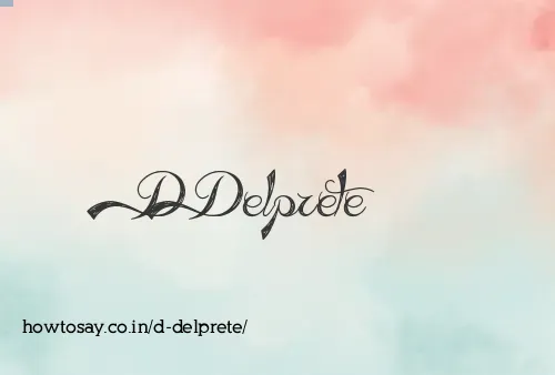 D Delprete