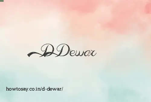 D Dewar