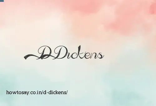 D Dickens