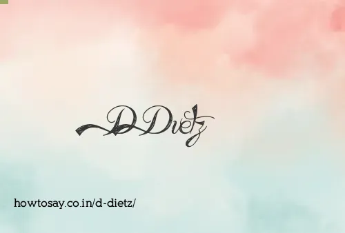 D Dietz