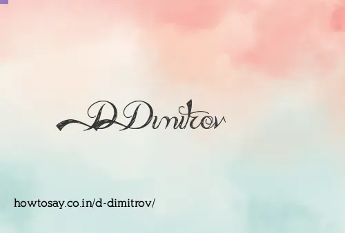D Dimitrov