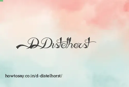 D Distelhorst