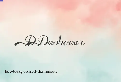 D Donhaiser