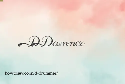 D Drummer
