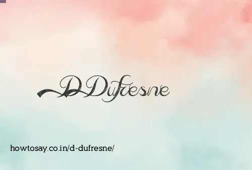 D Dufresne