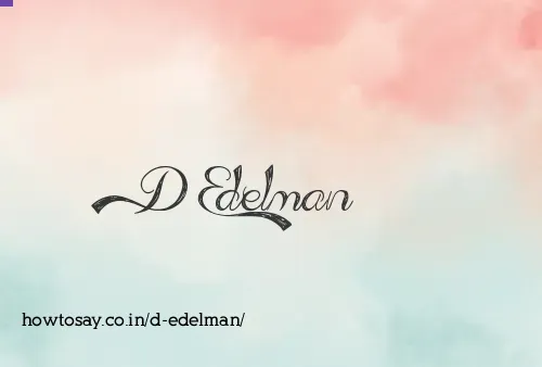 D Edelman