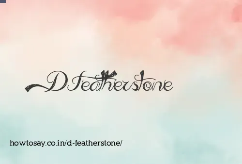 D Featherstone