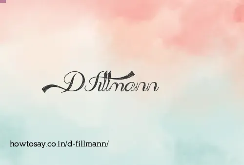 D Fillmann