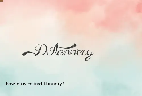 D Flannery