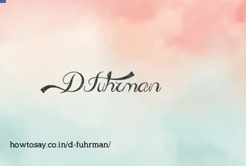 D Fuhrman