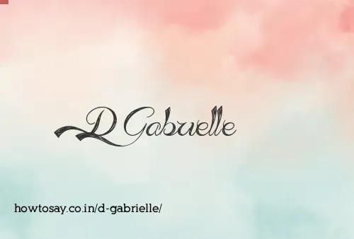 D Gabrielle