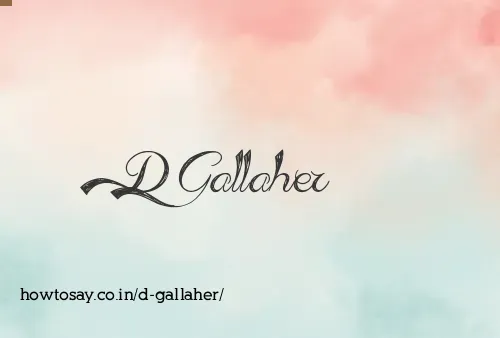 D Gallaher