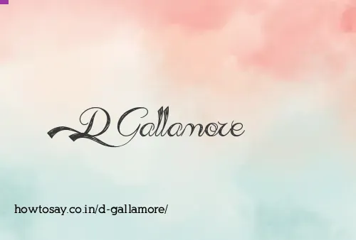 D Gallamore