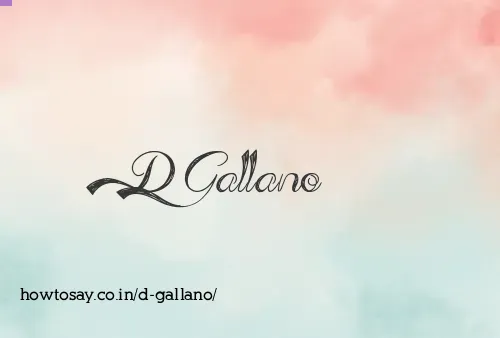 D Gallano