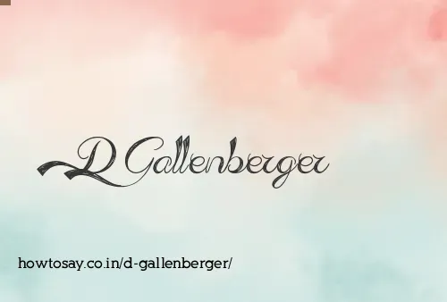 D Gallenberger