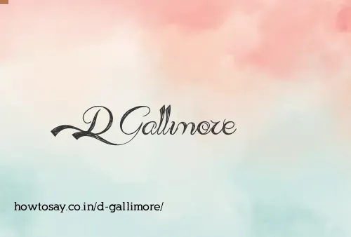 D Gallimore
