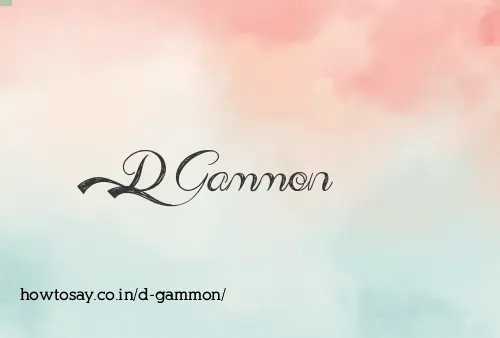 D Gammon