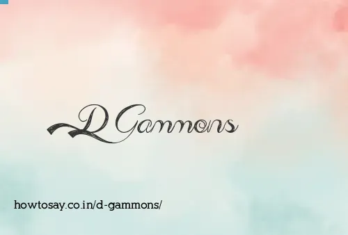 D Gammons