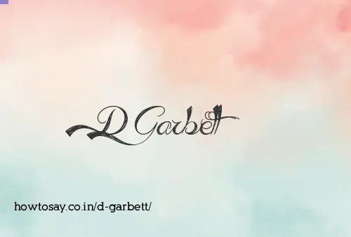 D Garbett