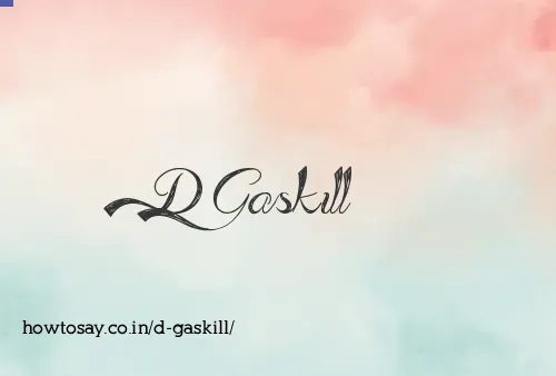 D Gaskill