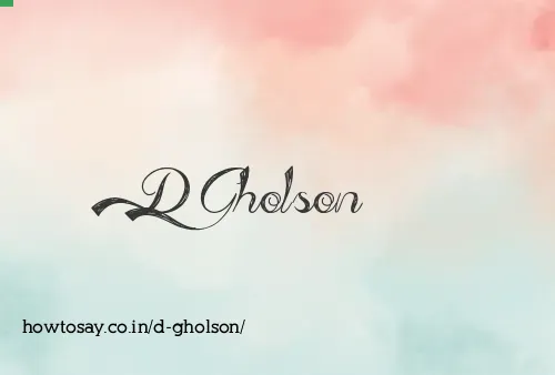 D Gholson