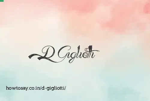 D Gigliotti