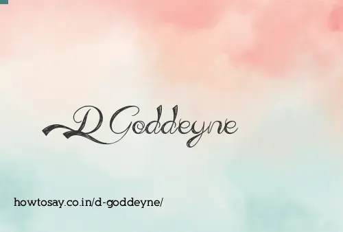 D Goddeyne