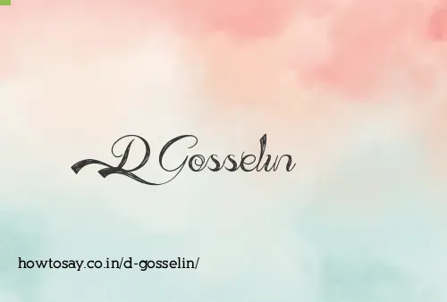 D Gosselin