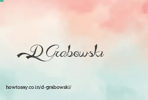 D Grabowski