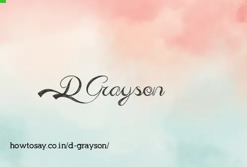 D Grayson