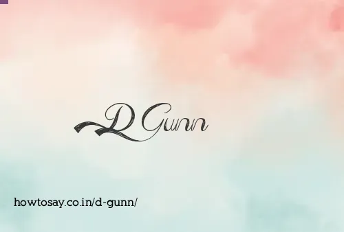 D Gunn