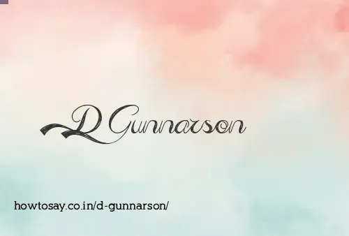 D Gunnarson
