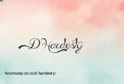 D Hardesty