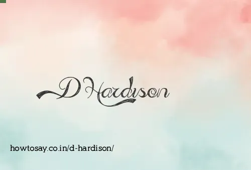D Hardison