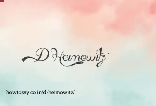 D Heimowitz