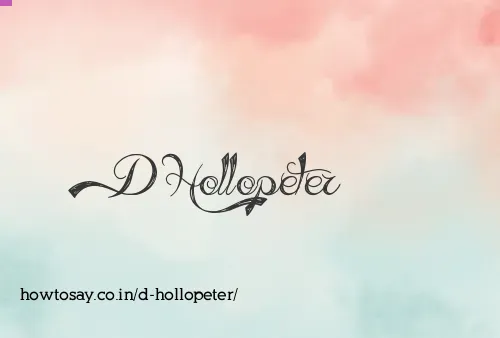 D Hollopeter