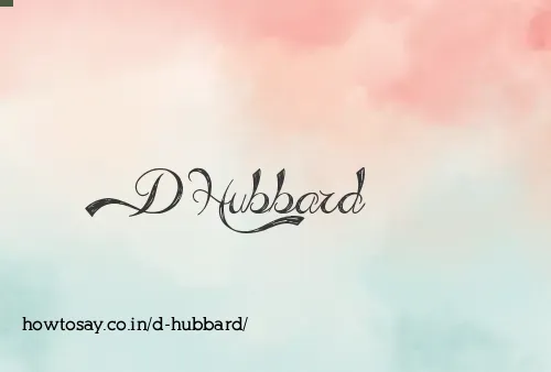 D Hubbard