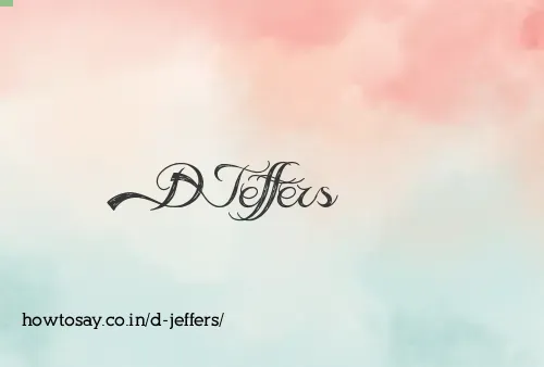 D Jeffers