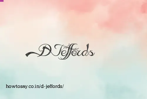D Jeffords