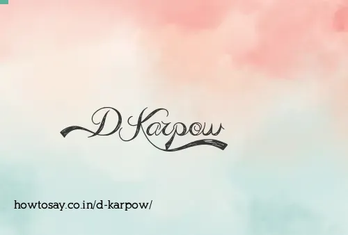D Karpow