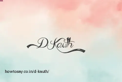 D Kauth