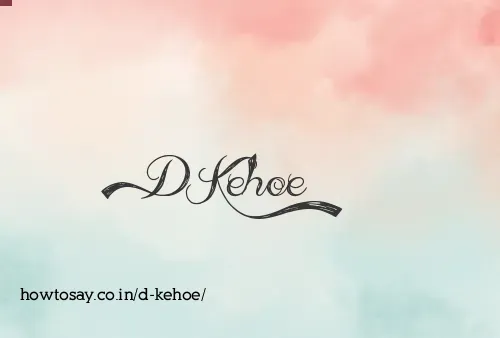 D Kehoe