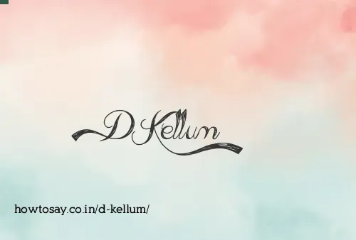D Kellum