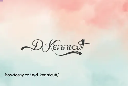 D Kennicutt