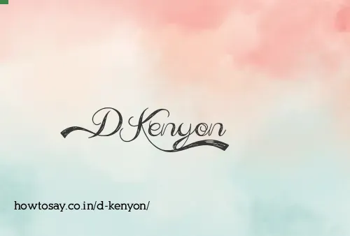D Kenyon
