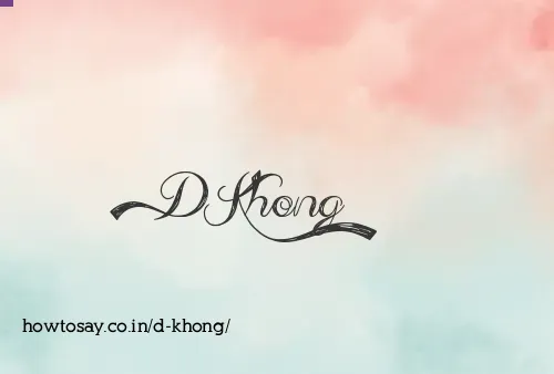 D Khong